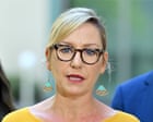 Australia news live: Larissa Waters says threats of violence against MPs ‘must be called out’; some NSW police to permanently carry long-range firearms